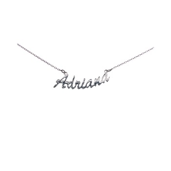 Colier din Argint 925 rodiat, personalizat cu nume - Adriana Colier din Argint 925 rodiat, personalizat cu nume - Adriana