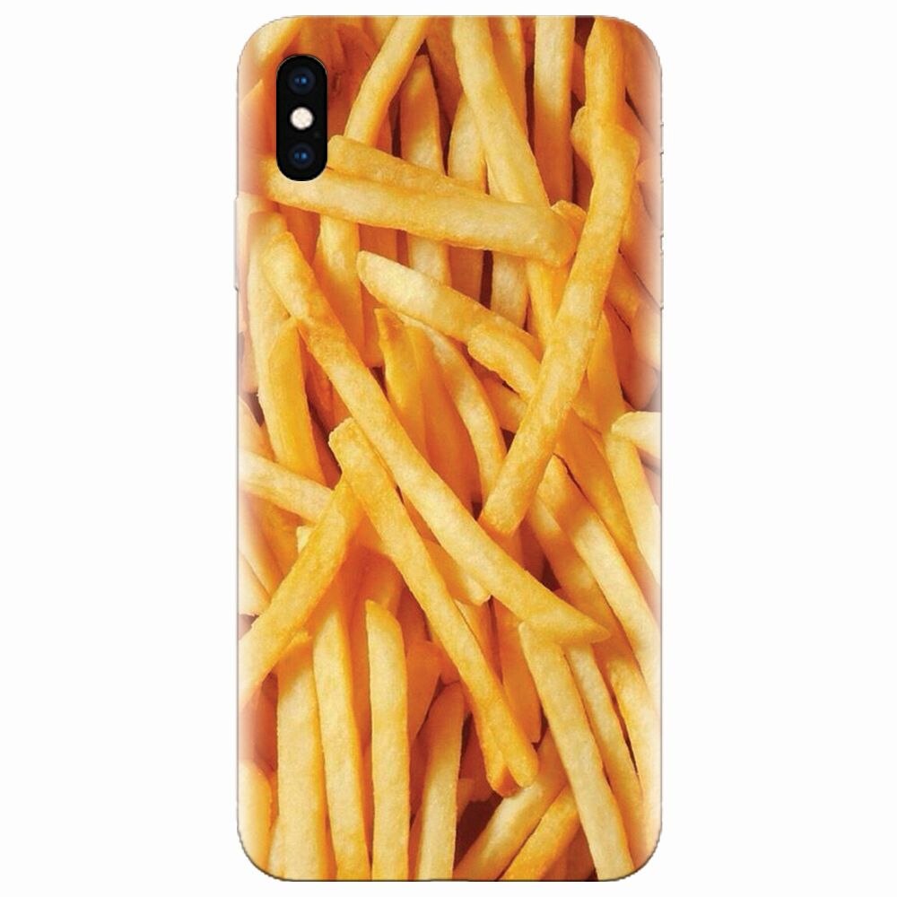 Husa silicon pentru Apple Iphone XS, Fries
