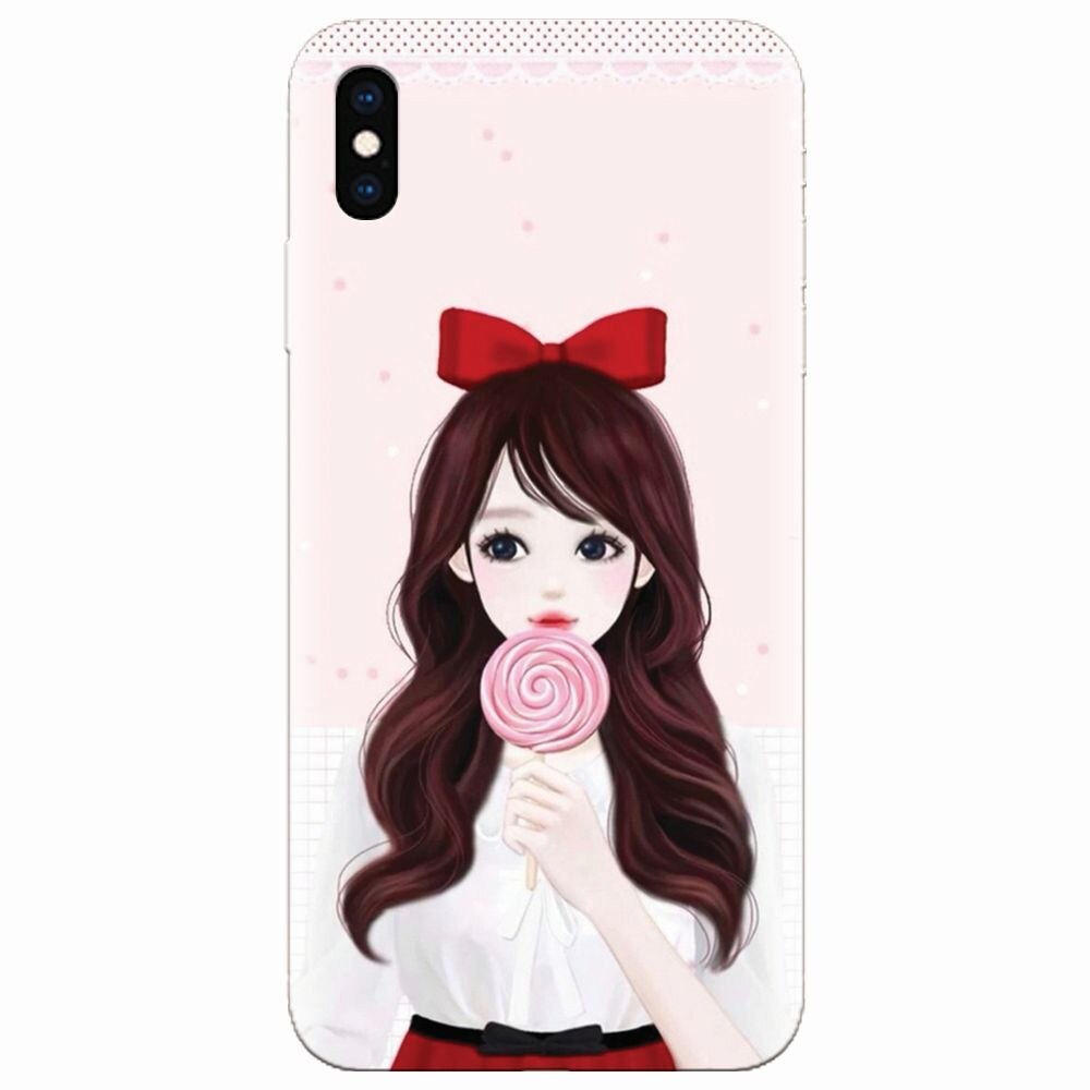 Husa silicon pentru Apple Iphone XS, Girly 001