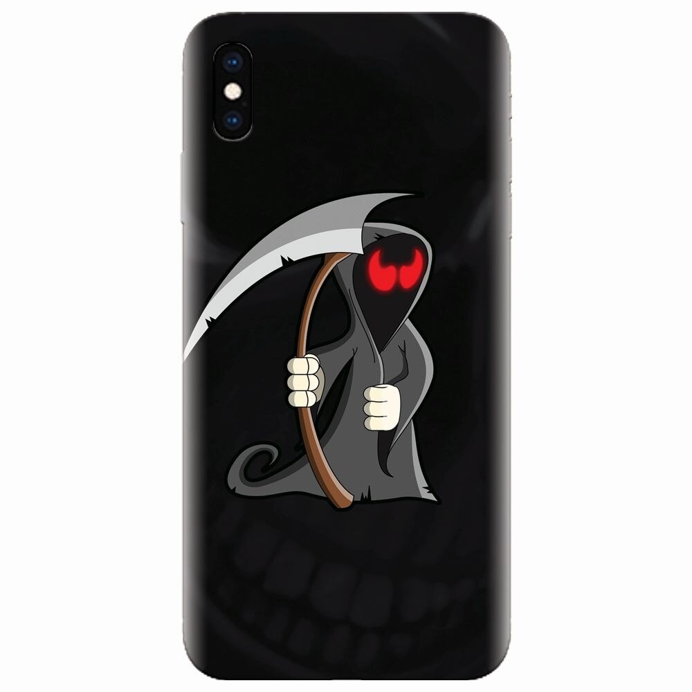 Husa silicon pentru Apple Iphone XS, Grim Reaper