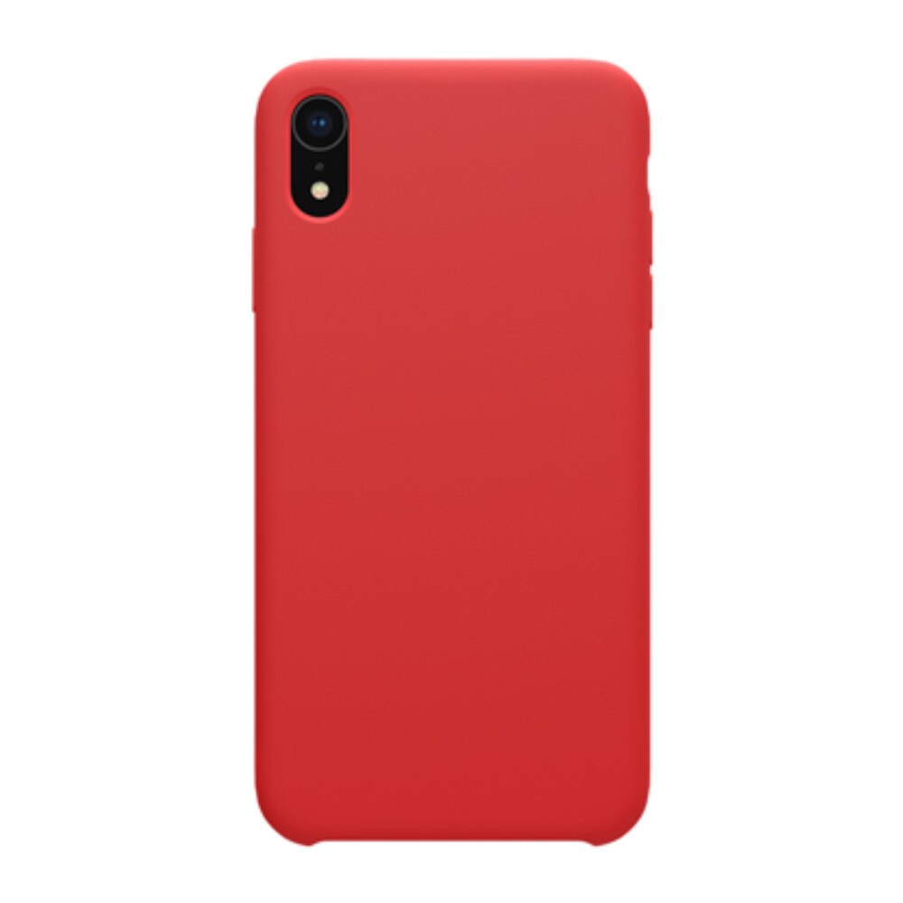 Husa din silicon mat cu interior de microfibra, Nillkin Flex, pentru iPhone XR, rosu