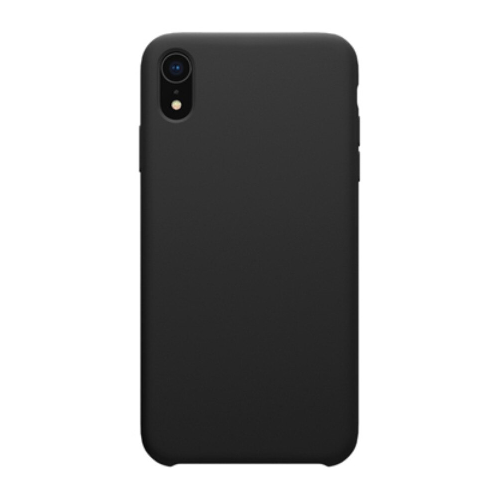 Husa din silicon mat cu interior de microfibra, Nillkin Flex, pentru iPhone XR, negru
