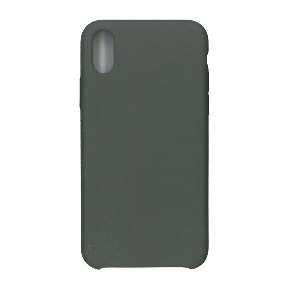 Husa din silicon mat cu interior de microfibra, EuroCell, pentru iPhone XS Max , negru