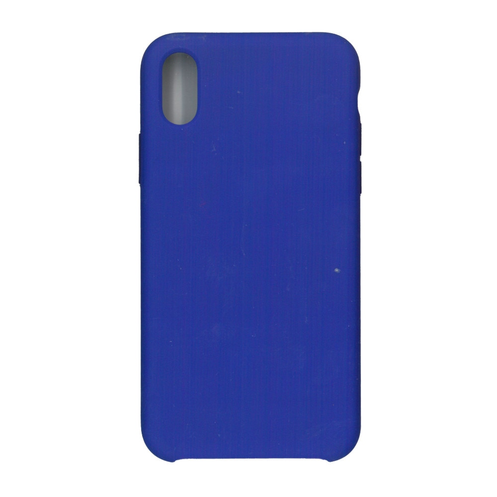 Husa din silicon mat cu interior de microfibra, EuroCell, pentru iPhone XR , albastru