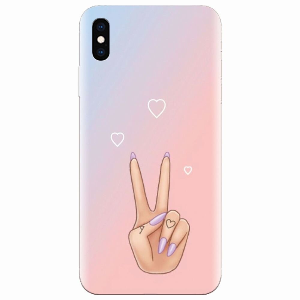 Husa silicon pentru Apple Iphone XS, Victory Love