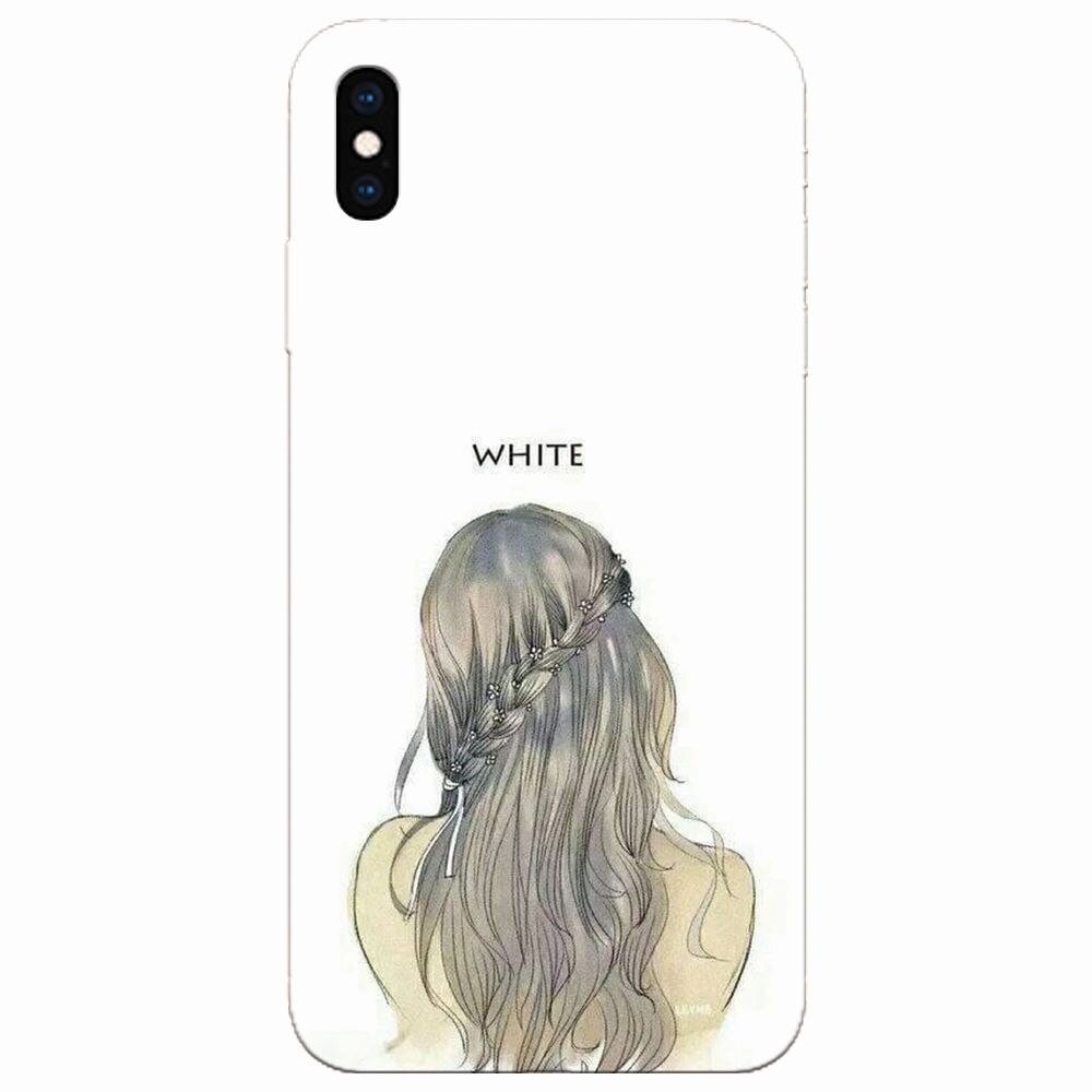 Husa silicon pentru Apple Iphone XS, White