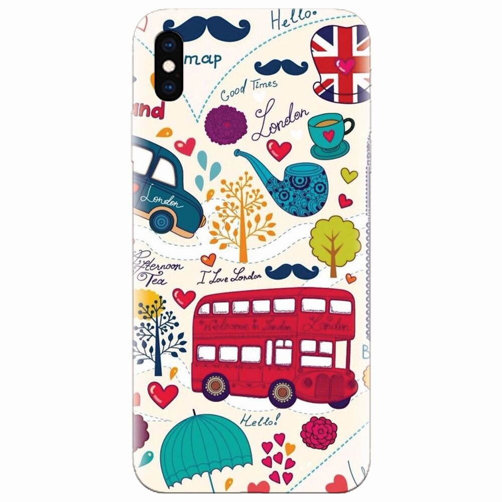 Husa silicon pentru Apple Iphone XS, Welcome In London