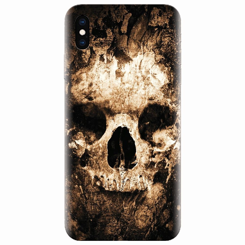 Husa silicon pentru Apple Iphone XS, Zombie Skull