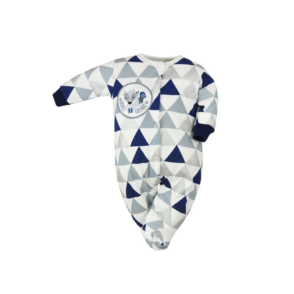 Salopeta cu maneca lunga pentru bebelusi Koala Smal Friends 06-086B, Bleumarin, 62