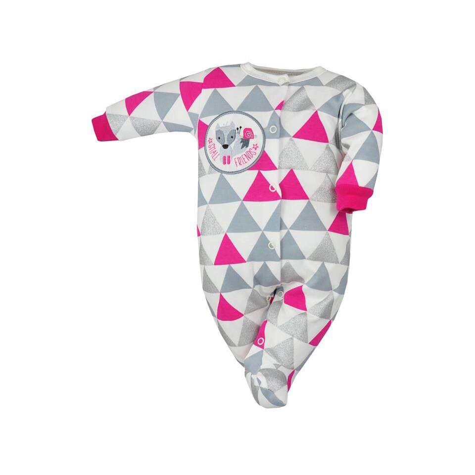 Salopeta cu maneca lunga pentru fete Koala Small Friends 06-086F, Multicolor, 56 cm