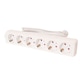 Prelungitor Strohm, protectie copii, 6 prize, cablu 7m, 3X1.5mm, Alb