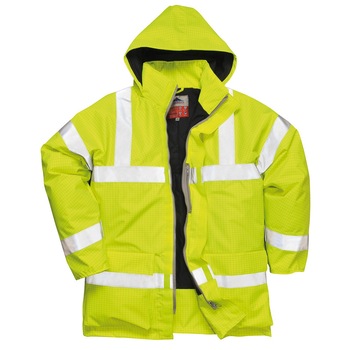 Jacheta Bizflame Rain Hi-Vis antistatica si ignifuga Galben L Jacheta Bizflame Rain Hi-Vis antistatica si ignifuga Galben L