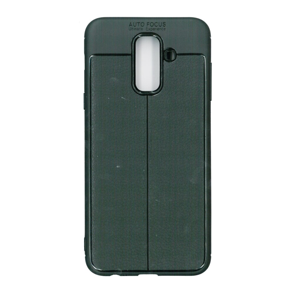 Husa din silicon auto-focus, Eurocell, pentru Samsung Galaxy A6 Plus, negru