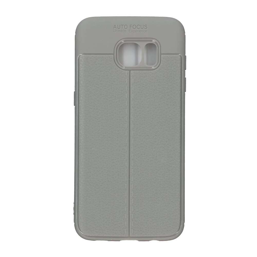 Husa din silicon auto-focus, Eurocell, pentru Samsung Galaxy S7 Edge, gri