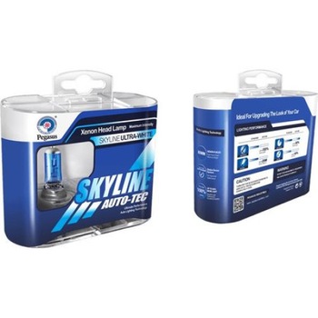 Set 2 becuri auto h7 cu halogen skyline, lumina alba 12v, 55w pro, Urban Trends ® Set 2 becuri auto h7 cu halogen skyline, lumina alba 12v, 55w pro, Urban Trends ®