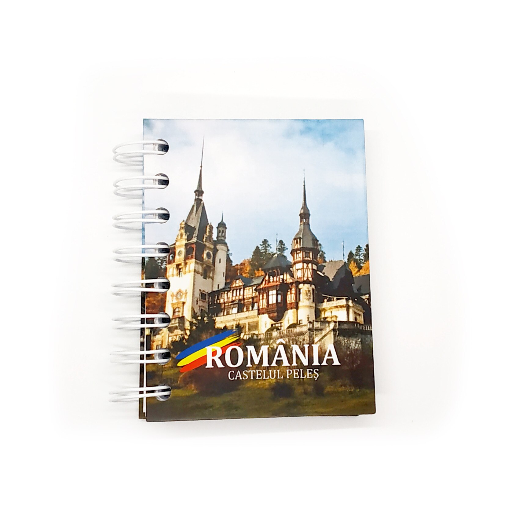 Carnetel A7 Romania 100 file foi veline coperta Castelul Peles