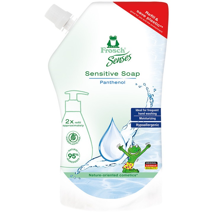 Rezerva sapun Frosch ingrijire pentru copii, 500 ml
