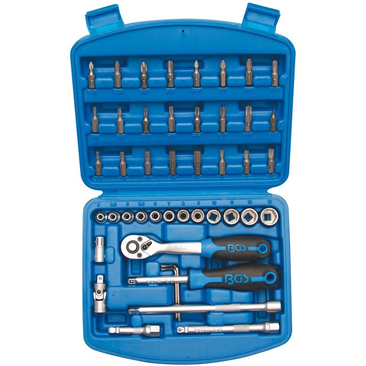 Trusa tubulare 1/4" 46 buc, producator BGS Technic