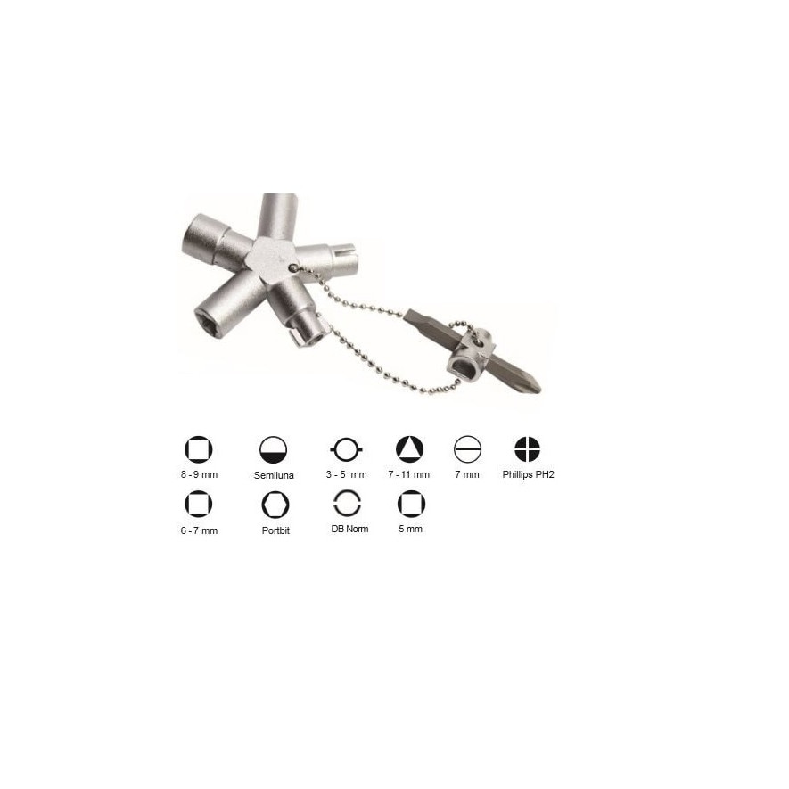 Cheie universala ABSINA pentru panouri, AB-1011