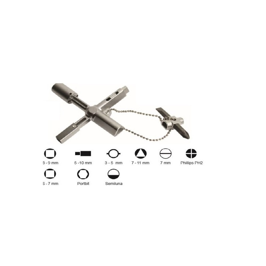 Cheie universala ABSINA pentru panouri, AB-1001