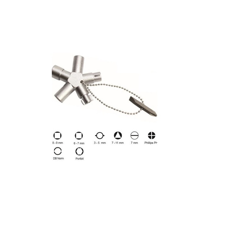 Cheie universala ABSINA pentru panouri, AB-1010