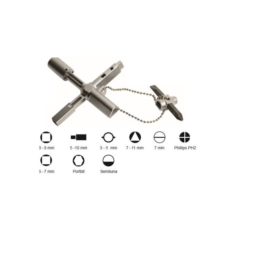 Cheie universala ABSINA pentru panouri, AB-1002