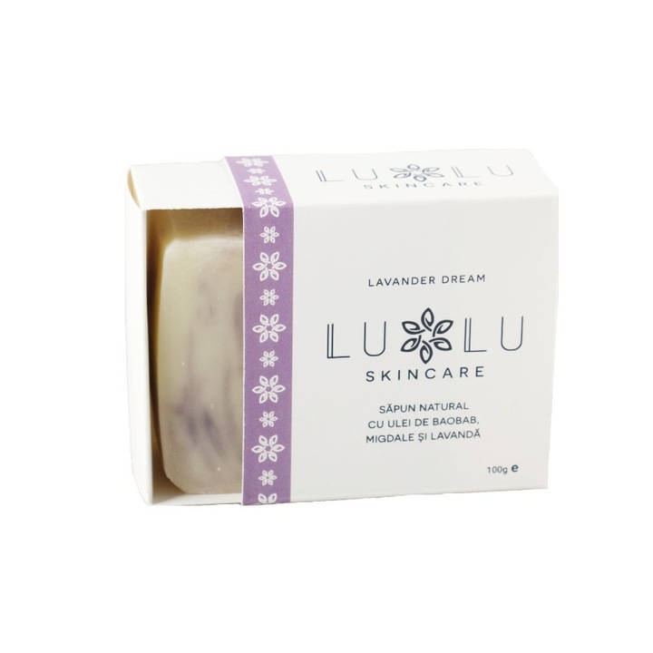 Sapun organic Lavander Dream, Lulu Skincare, 100g