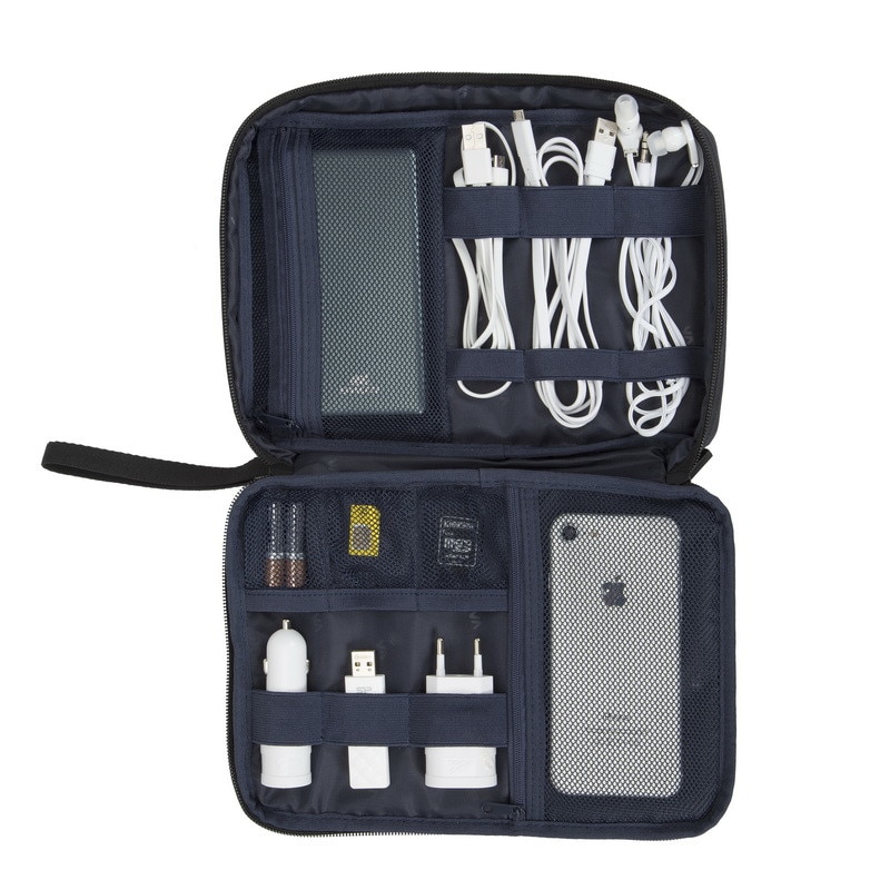 Husa Rivacase 5632 black Travel organizator accesorii