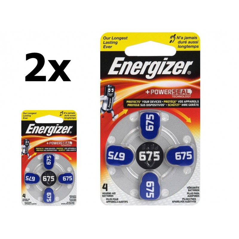 Energizer 675 baterii petru aparate auditive 1.4V Set 2x Blistere
