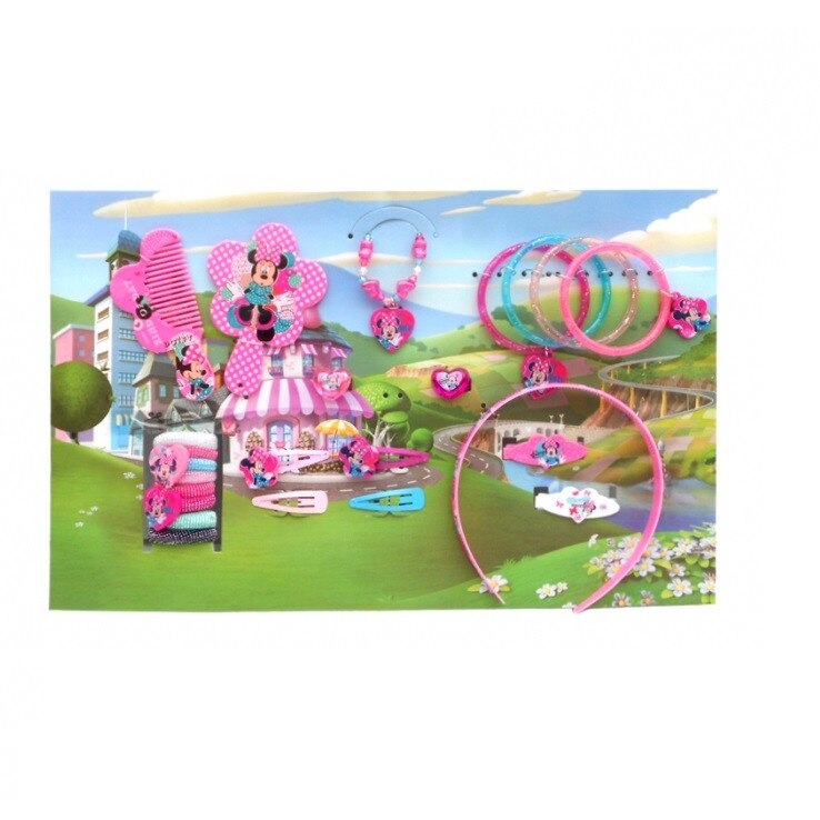 Set bijuterii si accesorii de par Disney Minnie Mouse
