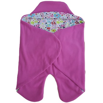 Sac interior/voiaj Mic Pitic SAC4 B cu gluga, roz, 68 cm Sac interior/voiaj Mic Pitic SAC4 B cu gluga, roz, 68 cm