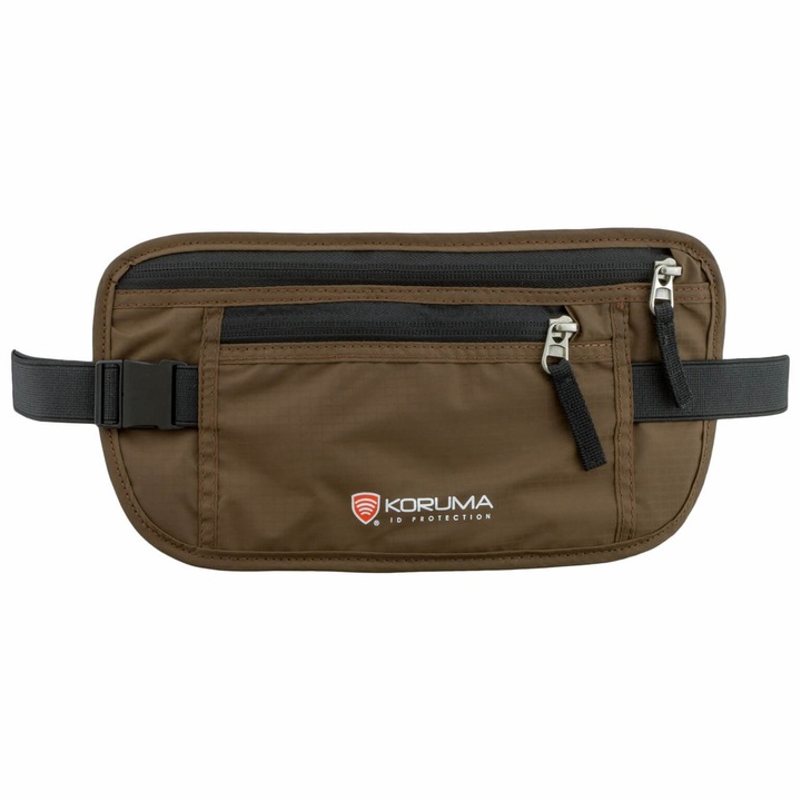 Koruma táska, KUK-120BR, RFID védelem, barna