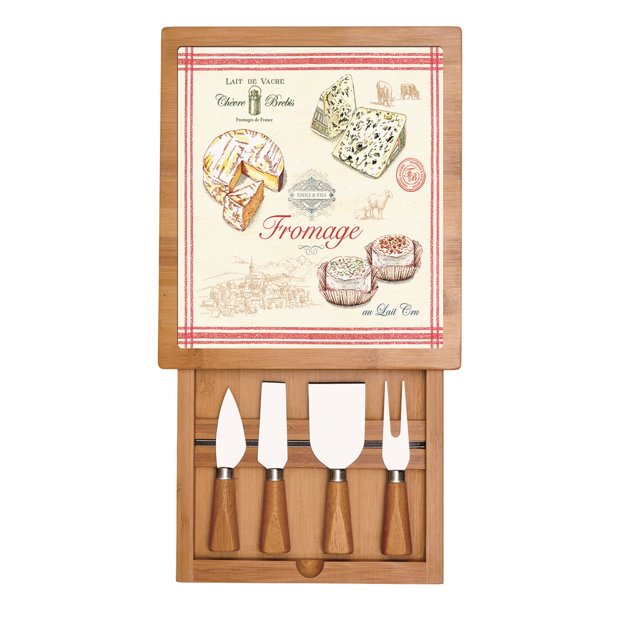 Set servire branzeturi 6 piese 