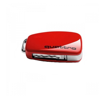 Husa de Cheie Audi Quattro, Misano Red, Rosu Husa de Cheie Audi Quattro, Misano Red, Rosu