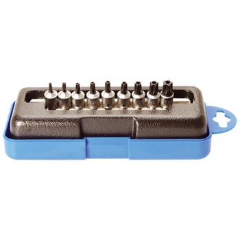 Trusa 9 biti 1/4 torx in 5 colturi cu gaura, producator BGS-Technic Trusa 9 biti 1/4 torx in 5 colturi cu gaura, producator BGS-Technic