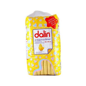 Pachet 2 Seturi Aleze / Protectii pentru Pat Dalin 60 x 90 cm, 10 buc / set Pachet 2 Seturi Aleze / Protectii pentru Pat Dalin 60 x 90 cm, 10 buc / set