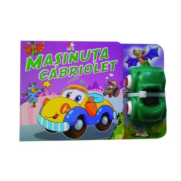 Masinuta cabriolet. Carte cu jucarie