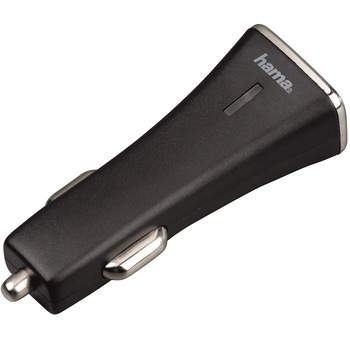 Incarcator auto Hama, 2 porturi USB, 3.1 A, Black Incarcator auto Hama, 2 porturi USB, 3.1 A, Black