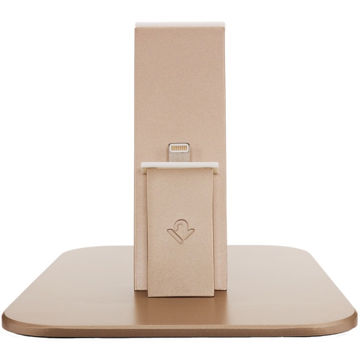 Stand incarcare Twelve South HiRise Deluxe pentru iPhone/iPad, Gold