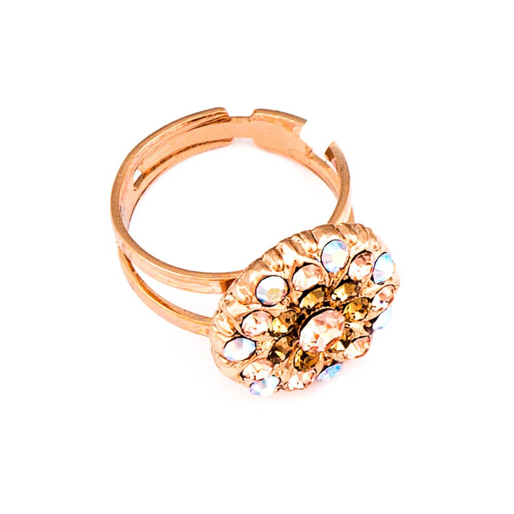 Inel placat cu Aur roz de 24K, Cristale, Guardian Angel by Roxannes - Mariana Jewellery, Auriu 7217-362RG