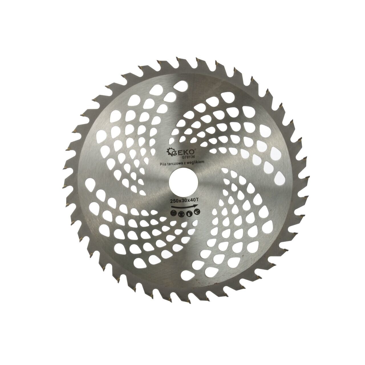 Disc circular pentru lemn, 250x30x40T, Geko, G78136