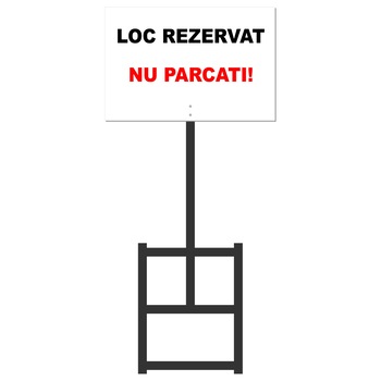 Placuta parcare, aluminiu, 30x20 cm, cu talpa sustinere otel Placuta parcare, aluminiu, 30x20 cm, cu talpa sustinere otel