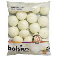 Lumanari Plutitoare, Crem, 20 buc pe set