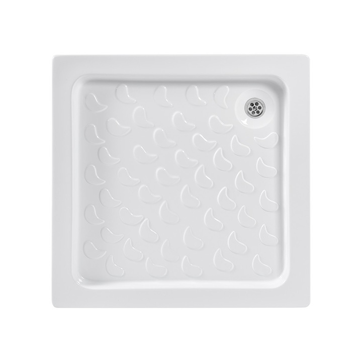 Cadita de dus Mercur patrata 900x900