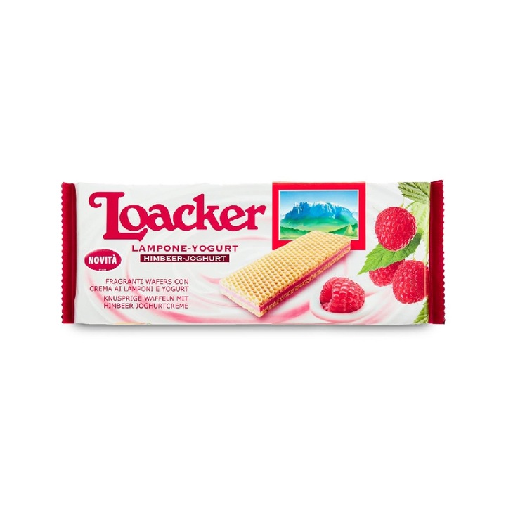 Napolitana Loacker cu zmeura si iaurt 150 g