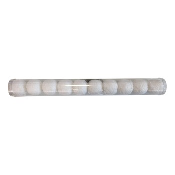 Set 8 globuri albe, 10x5 cm Set 8 globuri albe, 10x5 cm