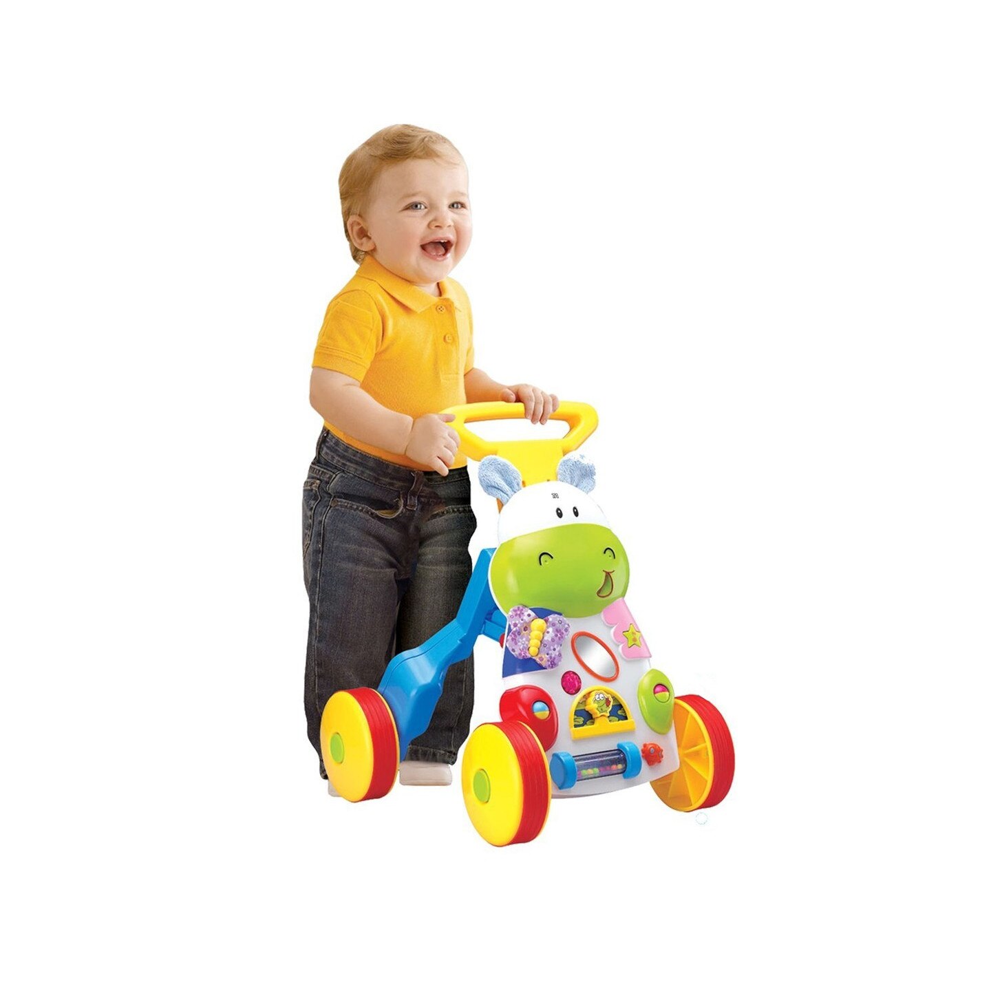 Premergator interactiv 3-1 cu centru de activitati MagStar First Step My Little Prety Hippo, 6+, multicolor