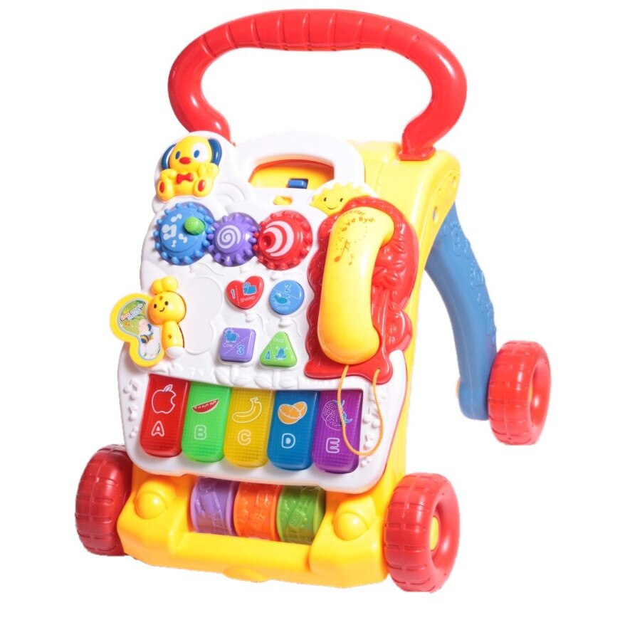 Premergator interactiv 2-1 cu centru de activitati MagStar Baby Steps, dezvolta abilitatile motorii