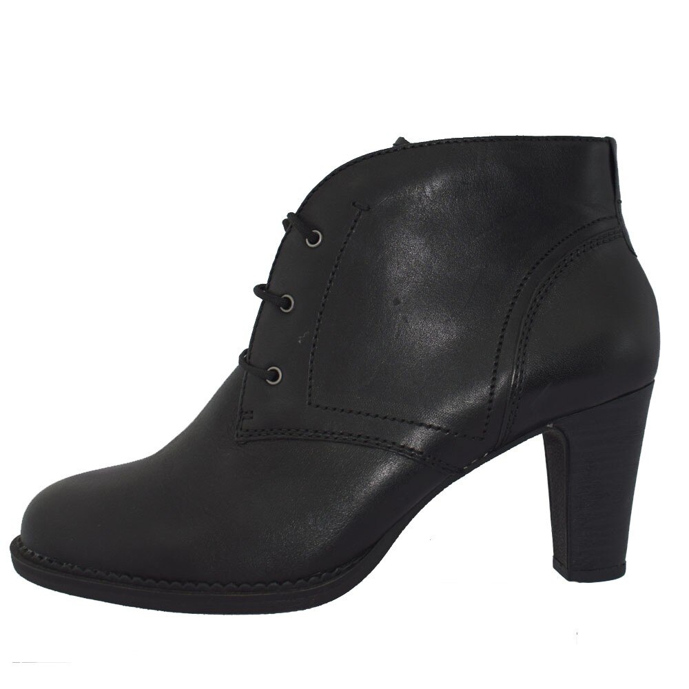 Botine dama, din piele naturala, marca s.Oliver, 25109-01-15, negru, 38