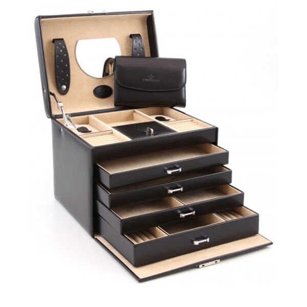 Caseta bijuterii Principessa, de culoare neagra, Windrose